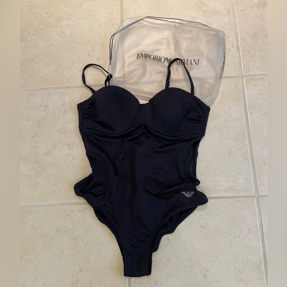 Armani Swimsuit and Swimsuit Bag